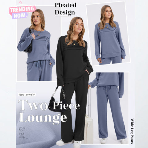 Charlotte | Elegant Crew Neck Two Piece Set