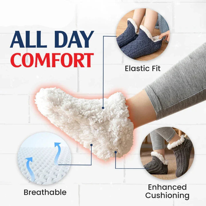 Fleece-Lined Non-Slip Thermal Slippers Socks-Buy 2 Pairs Get Free Shipping