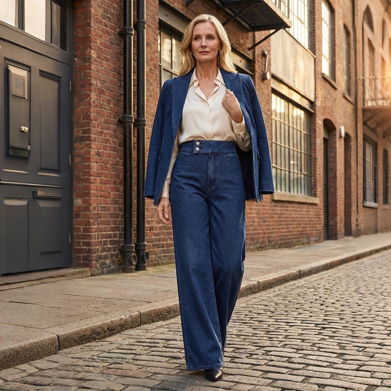Amelia | High Rise Wide Leg Jeans