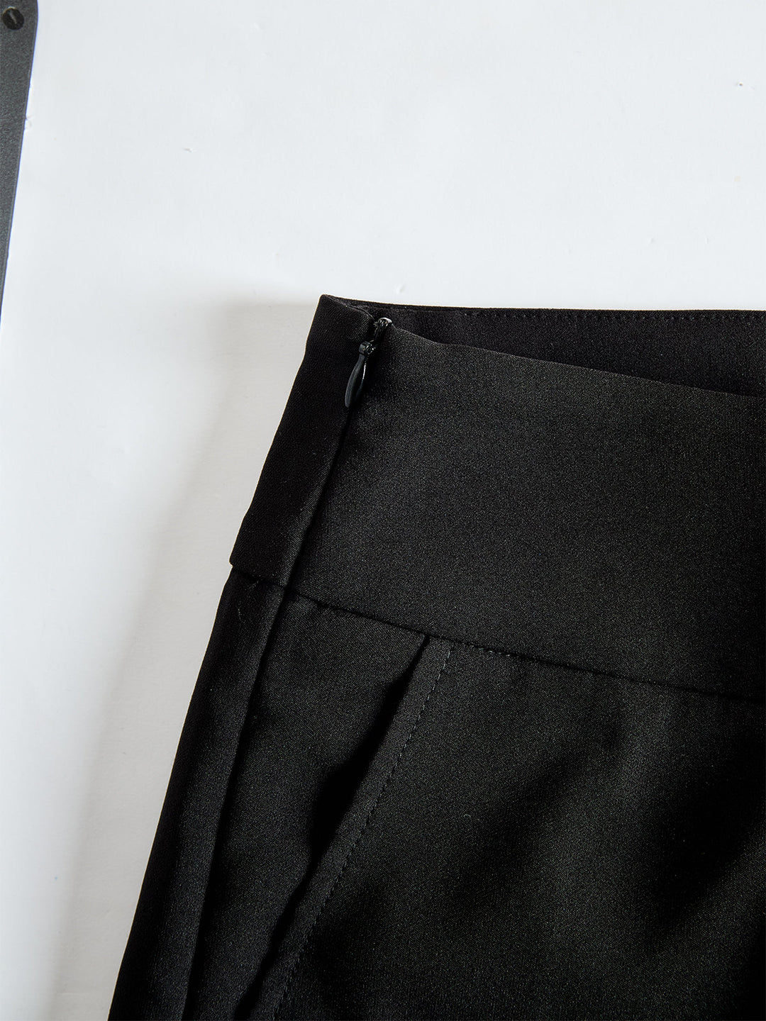 Pam | Black Chiffon Top And Wide Leg Pants Three Piece Set