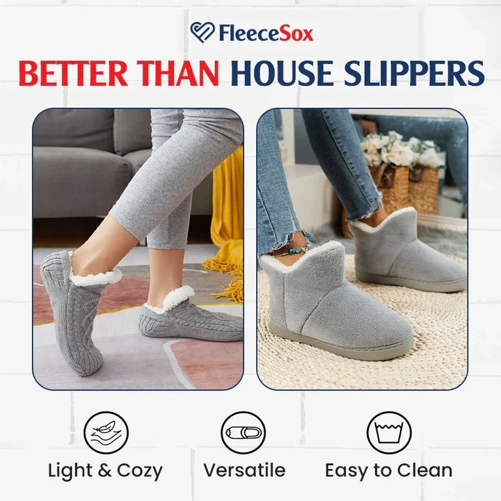 Fleece-Lined Non-Slip Thermal Slippers Socks-Buy 2 Pairs Get Free Shipping