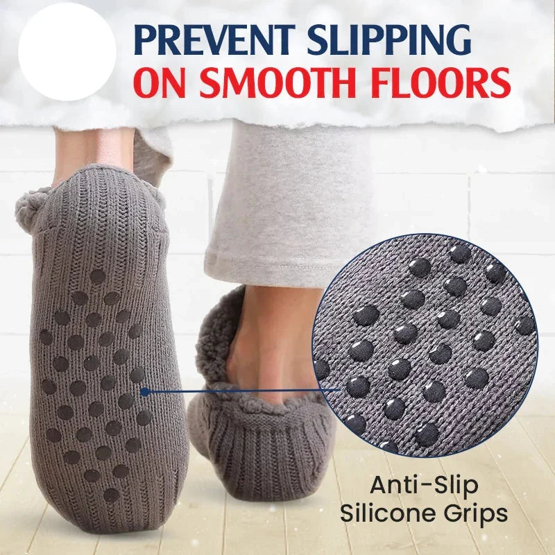Fleece-Lined Non-Slip Thermal Slippers Socks-Buy 2 Pairs Get Free Shipping