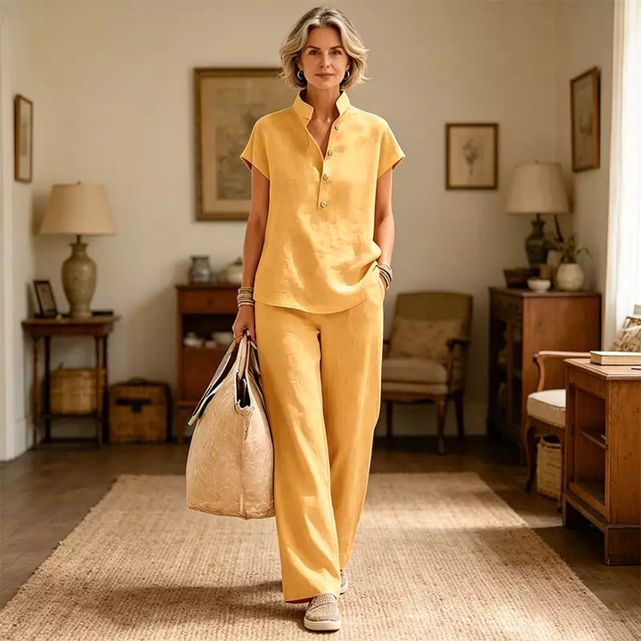 Clara | Linen Blend Set