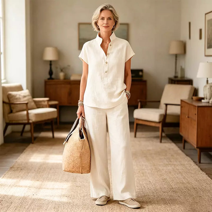Clara | Linen Blend Set