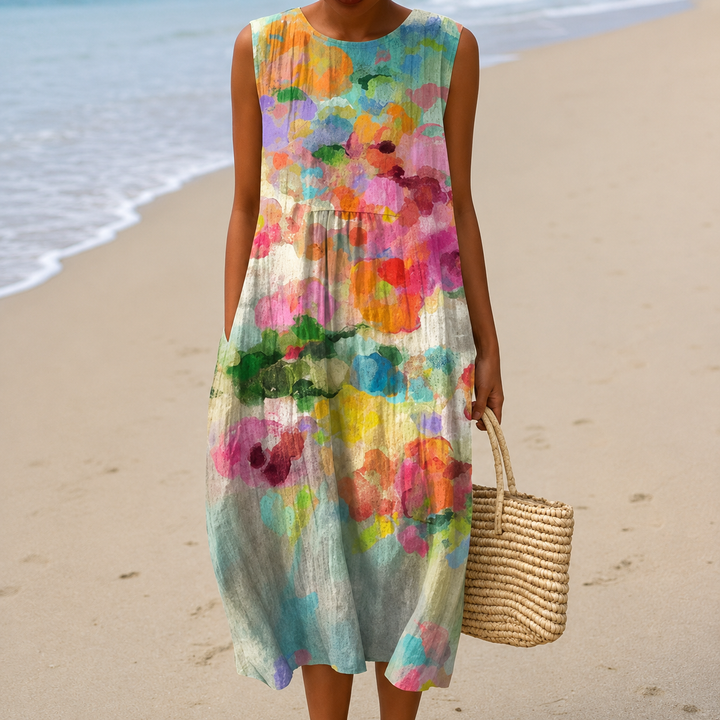 LIVIA | Elegant Flowing Midi Dress