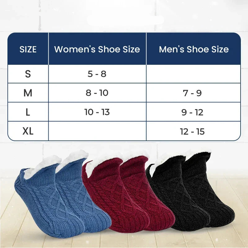 Fleece-Lined Non-Slip Thermal Slippers Socks-Buy 2 Pairs Get Free Shipping