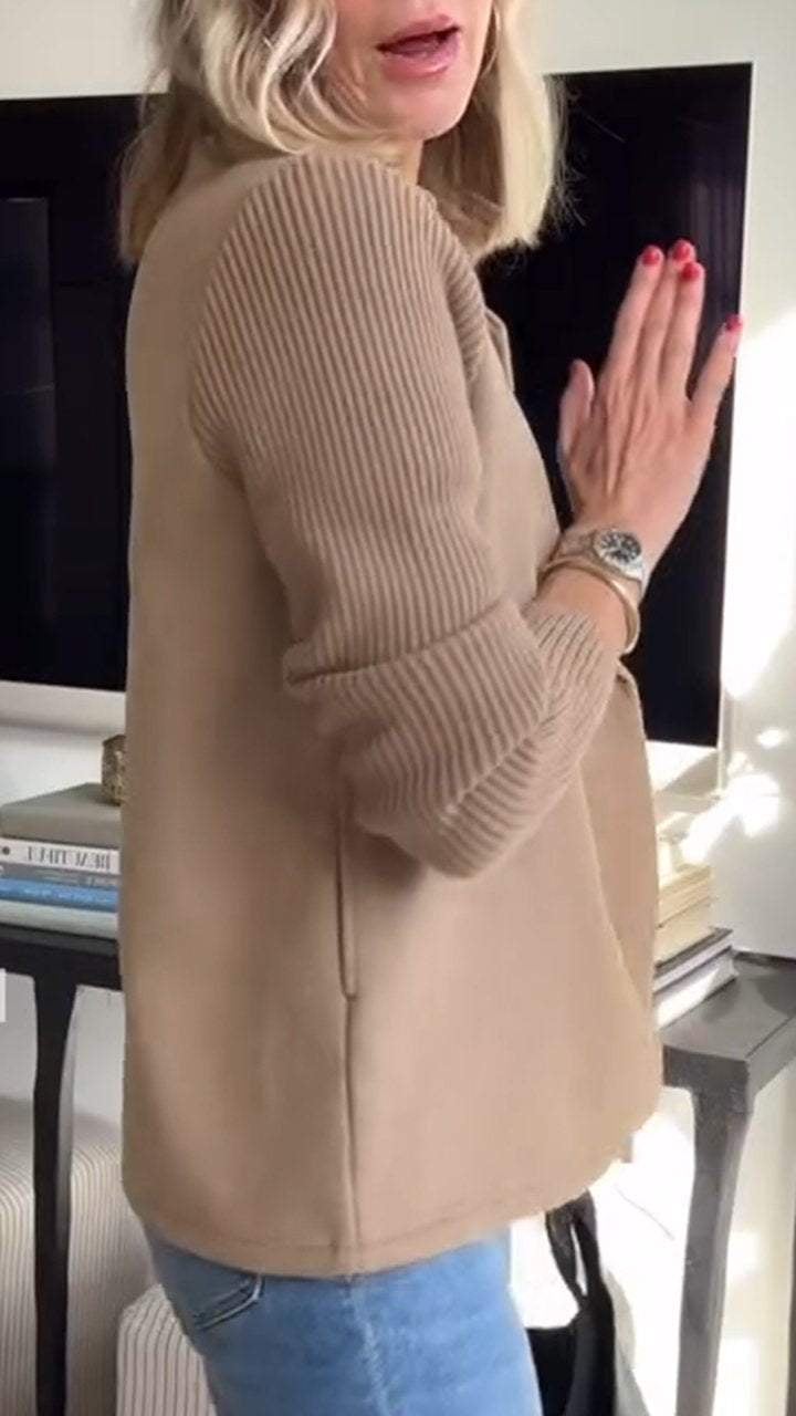 Elodie | Knit Sleeve Jacket