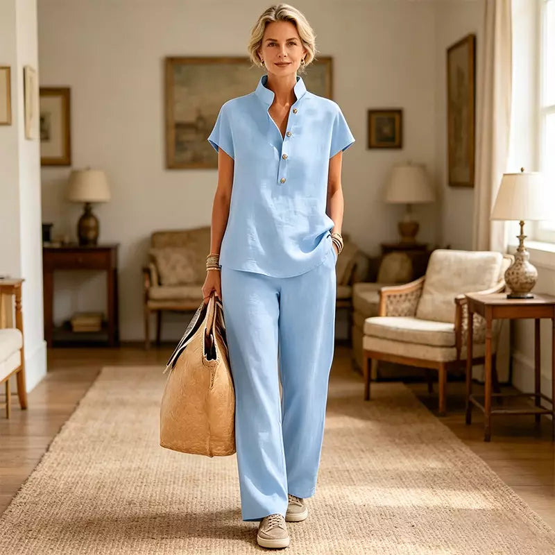 Clara | Linen Blend Set
