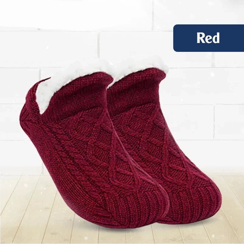 Fleece-Lined Non-Slip Thermal Slippers Socks-Buy 2 Pairs Get Free Shipping