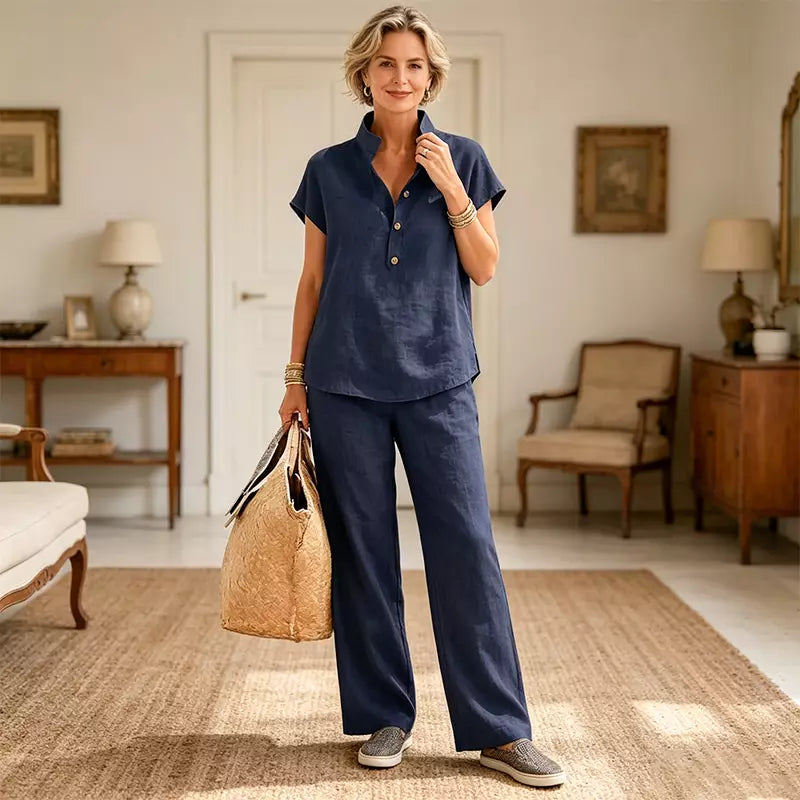 Clara | Linen Blend Set