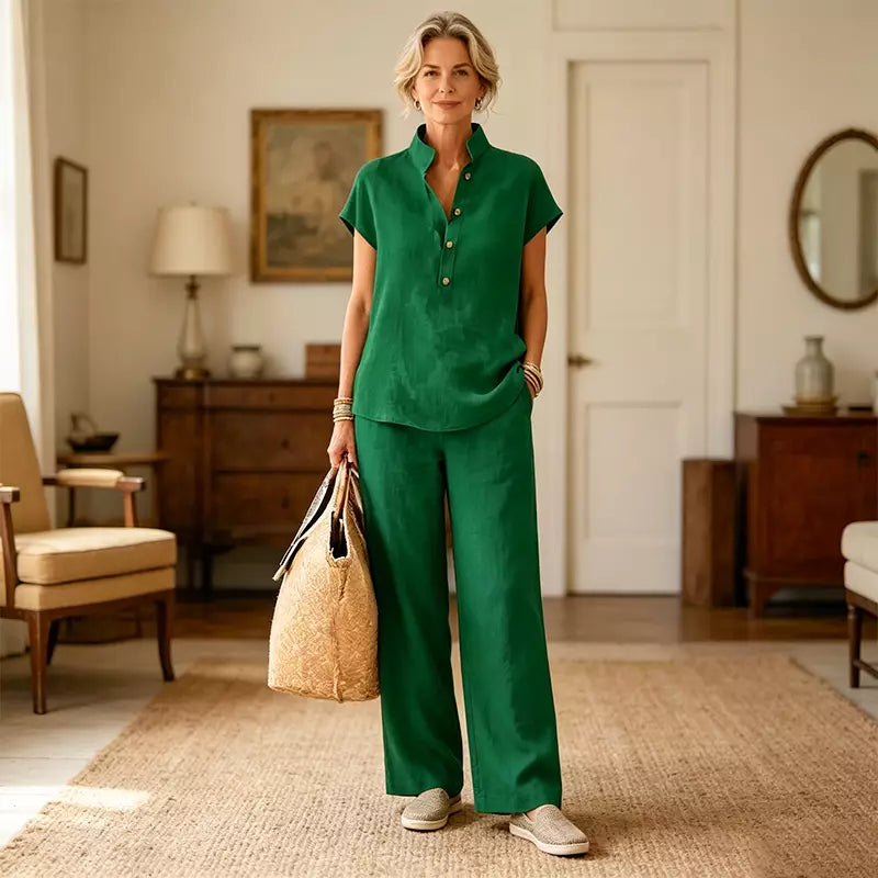 Clara | Linen Blend Set