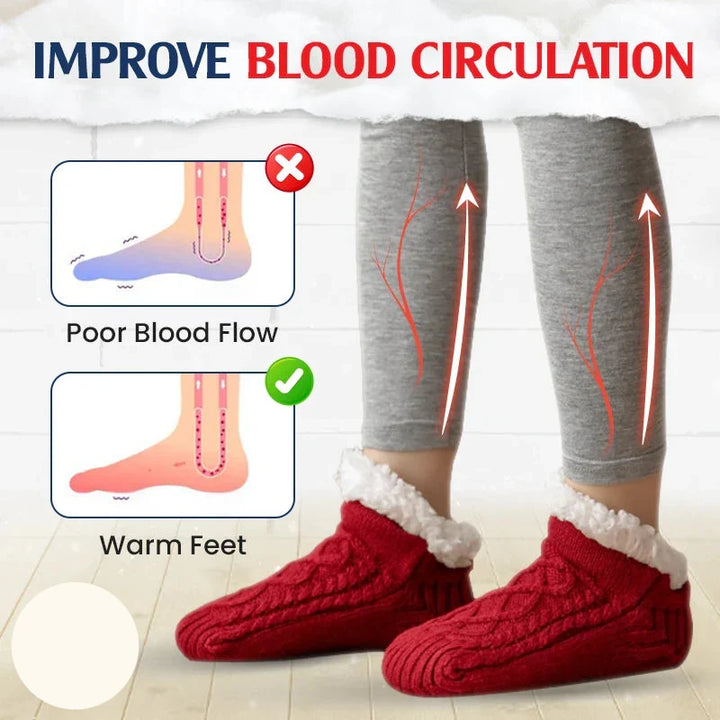 Fleece-Lined Non-Slip Thermal Slippers Socks-Buy 2 Pairs Get Free Shipping