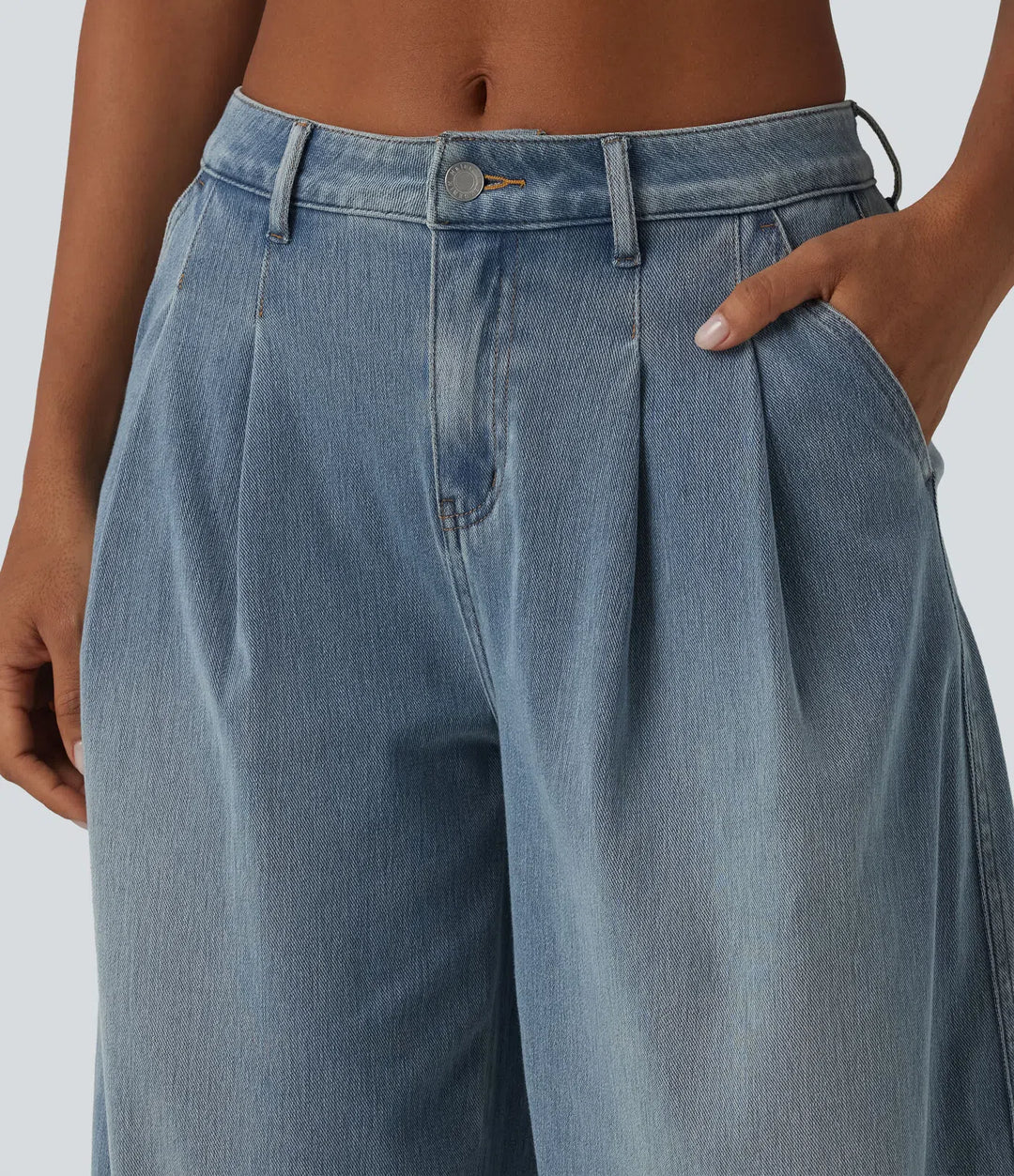 Elara | Denim Balloon Joggers