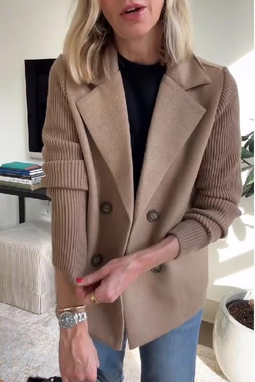 Elodie | Knit Sleeve Jacket