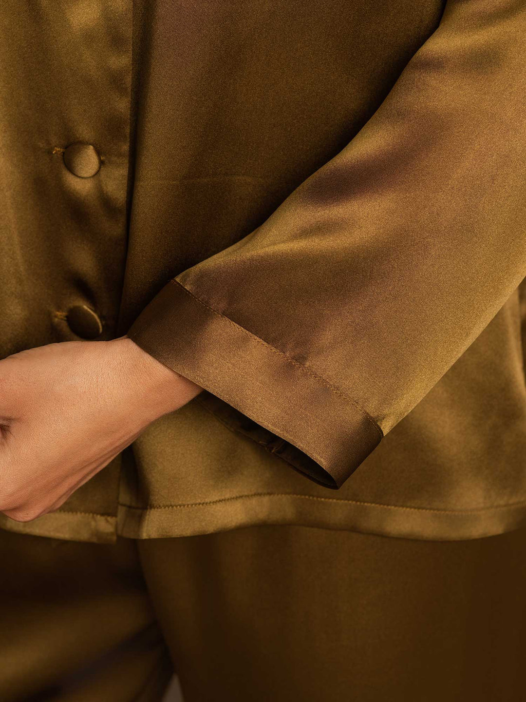 Femme Pyjamas Pure Soie Boutons