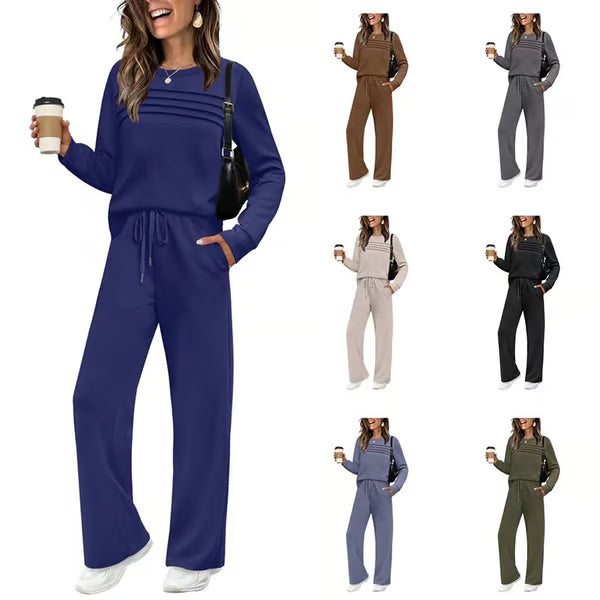 Charlotte | Elegant Crew Neck Two Piece Set