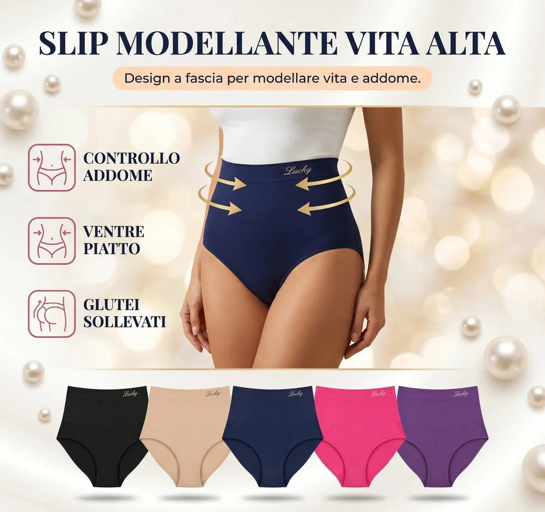 Slip Modellante Vita Alta — Controllo Addome Senza Cuciture