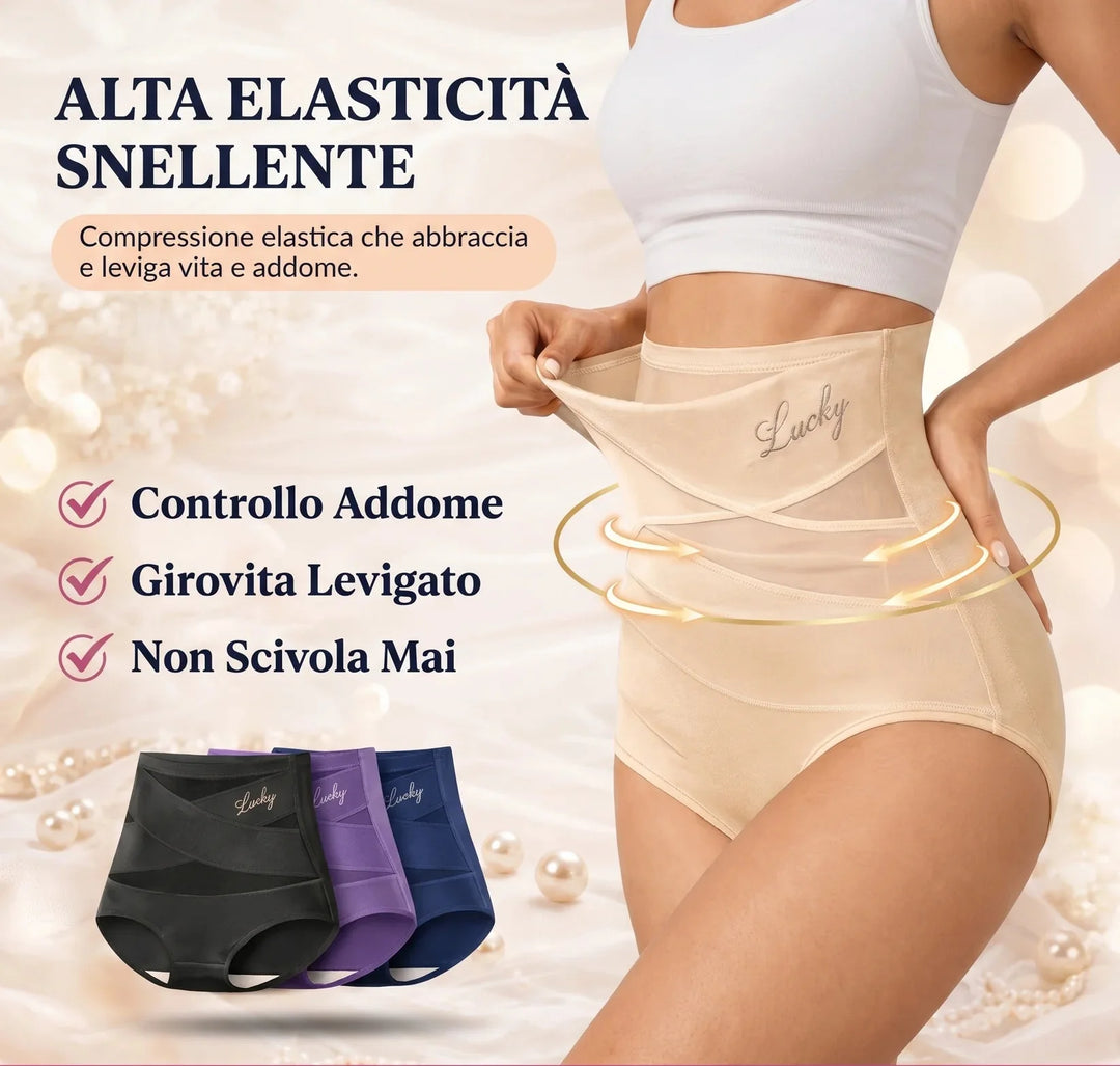 Slip Modellante Vita Alta — Controllo Addome Senza Cuciture