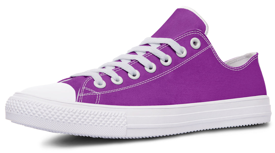 Purple And Pink Mismatched Low Tops