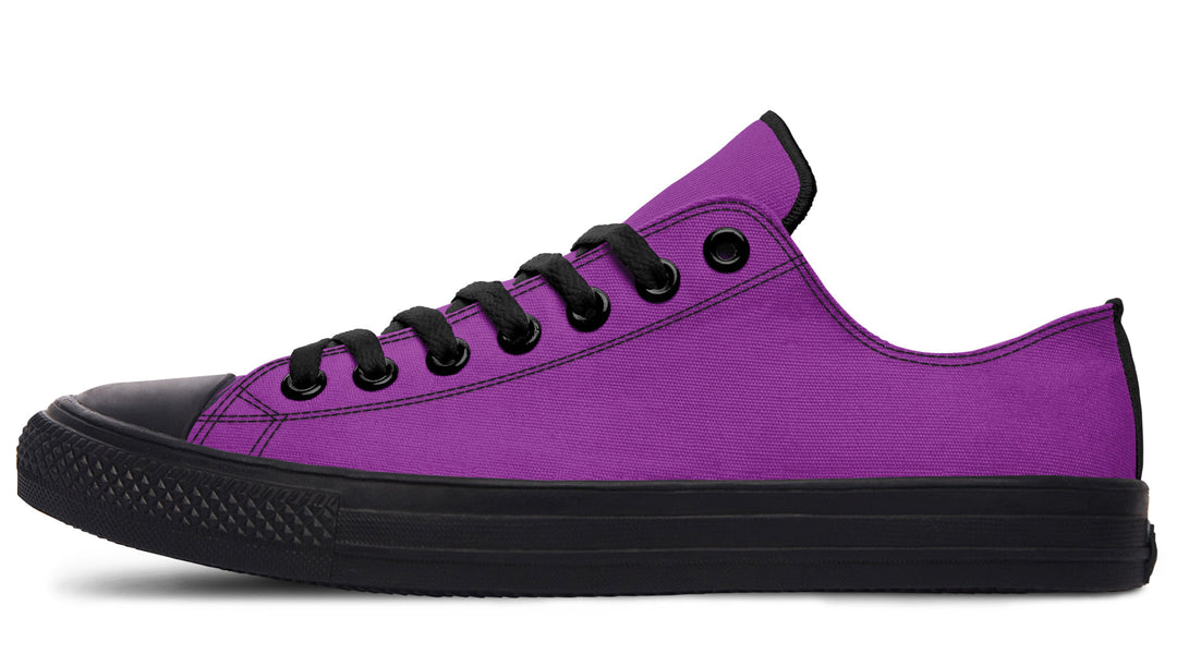 Purple And Pink Mismatched Low Tops