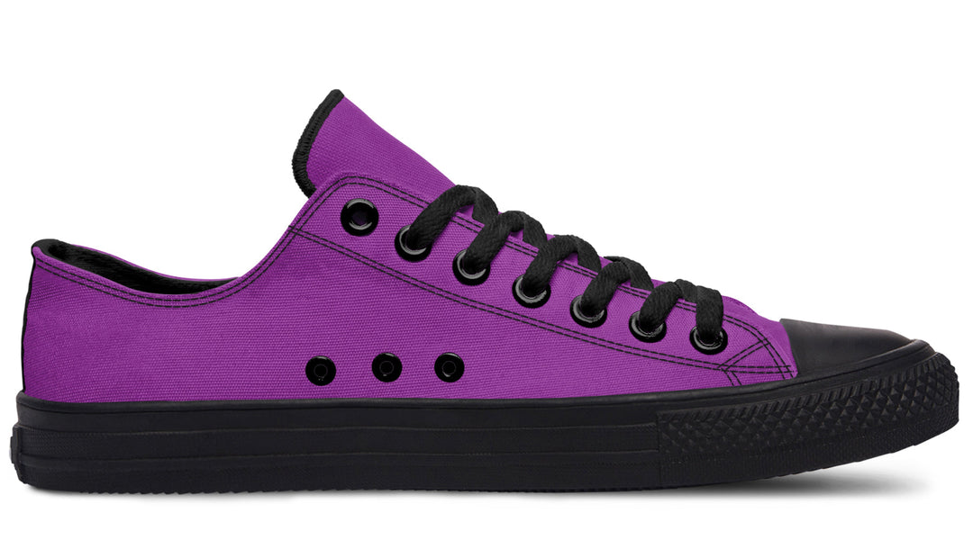 Purple And Pink Mismatched Low Tops