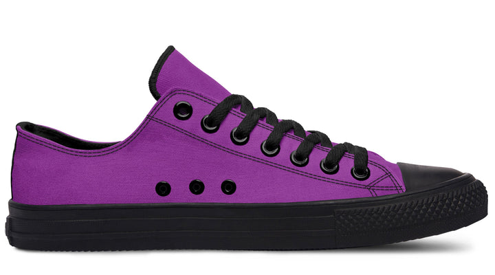 Purple And Pink Mismatched Low Tops