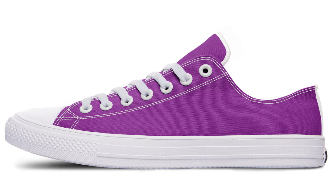 Purple And Pink Mismatched Low Tops