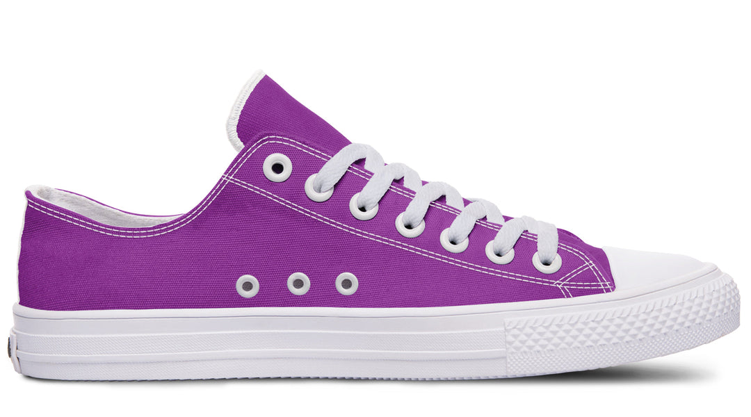 Purple And Pink Mismatched Low Tops