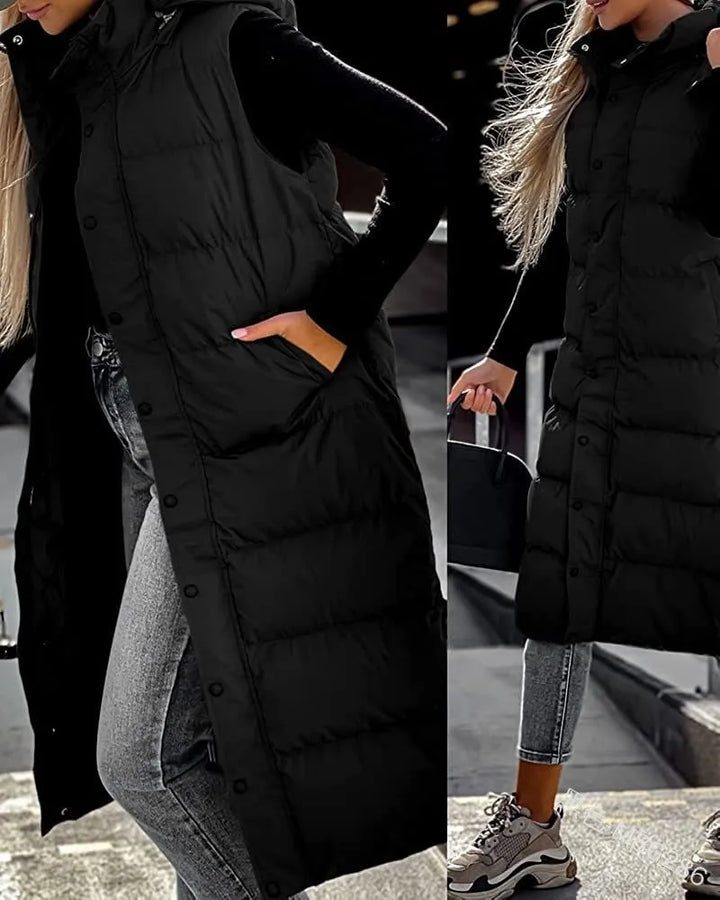 Amelia | Effortless Warmth Hooded Puffer Vest