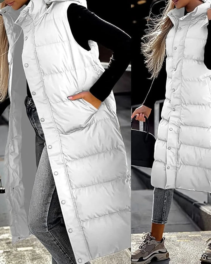 Amelia | Effortless Warmth Hooded Puffer Vest