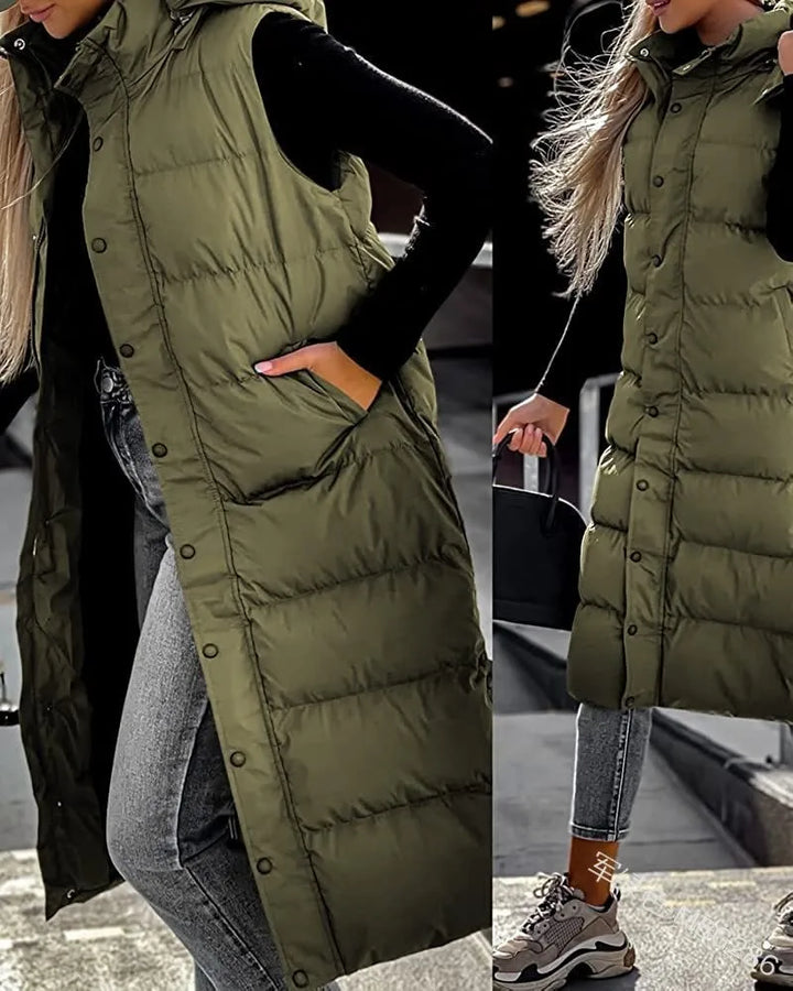 Amelia | Effortless Warmth Hooded Puffer Vest