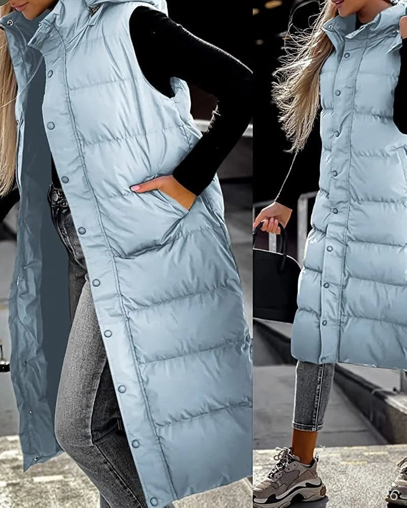 Amelia | Effortless Warmth Hooded Puffer Vest