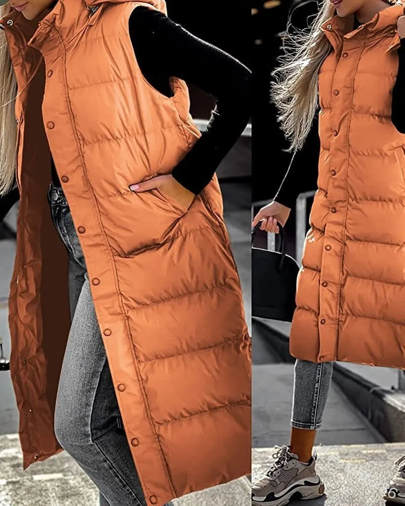 Amelia | Effortless Warmth Hooded Puffer Vest