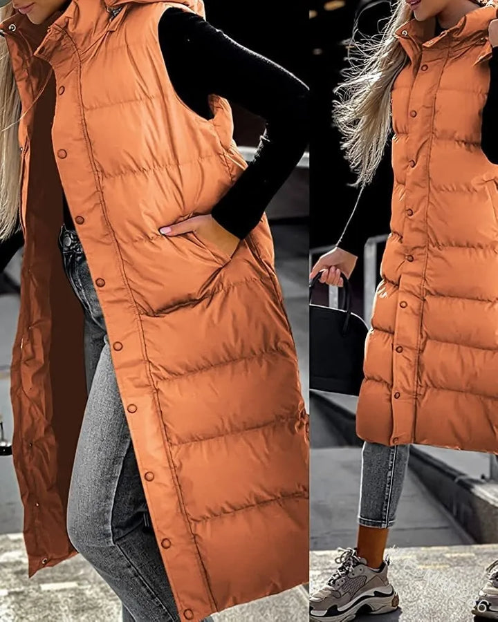 Amelia | Effortless Warmth Hooded Puffer Vest