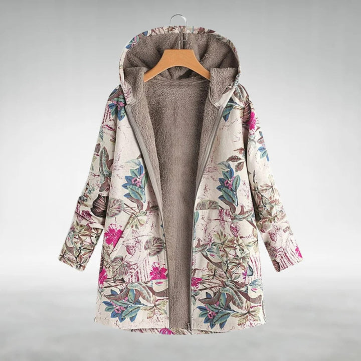 Isabella | Floral Fleece Lined Jacket