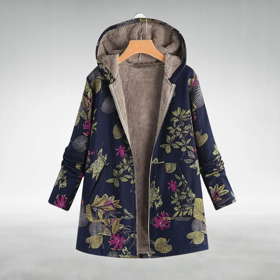 Isabella | Floral Fleece Lined Jacket