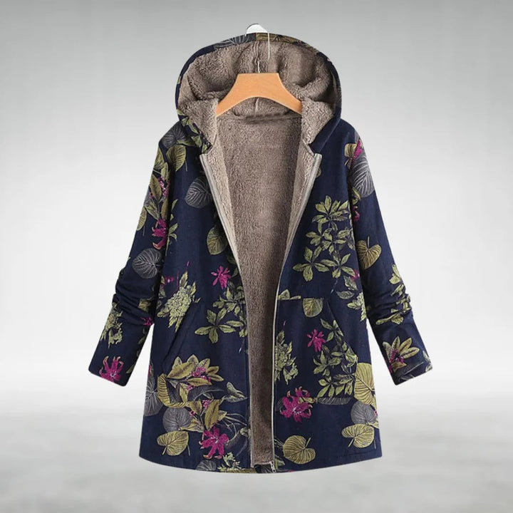 Isabella | Floral Fleece Lined Jacket