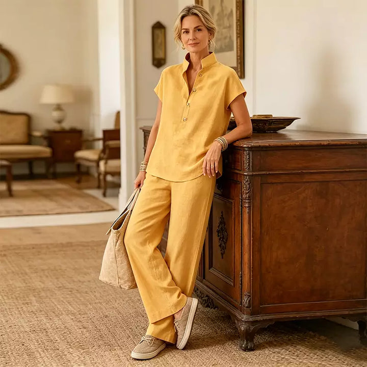 Clara | Linen Blend Set