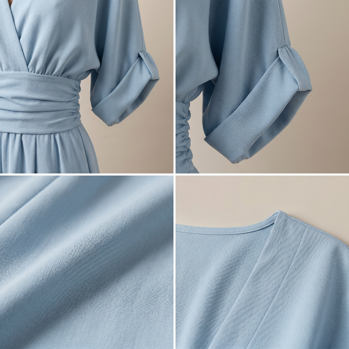 Iris | Elegant V-Neck High-Waist Jumpsuit