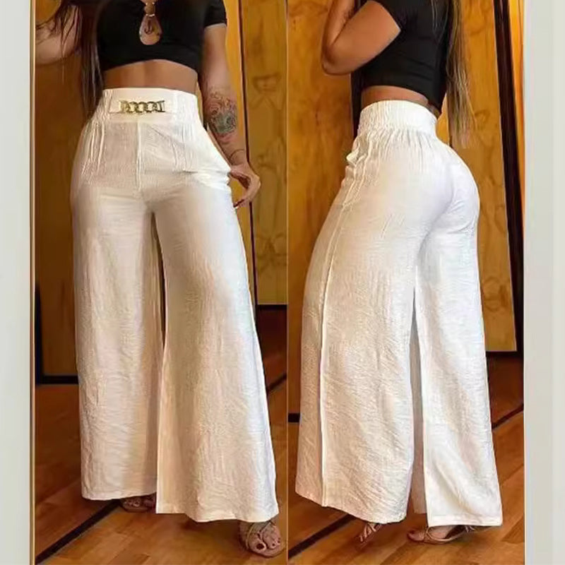 Florence | High Waist Wide Leg Trousers