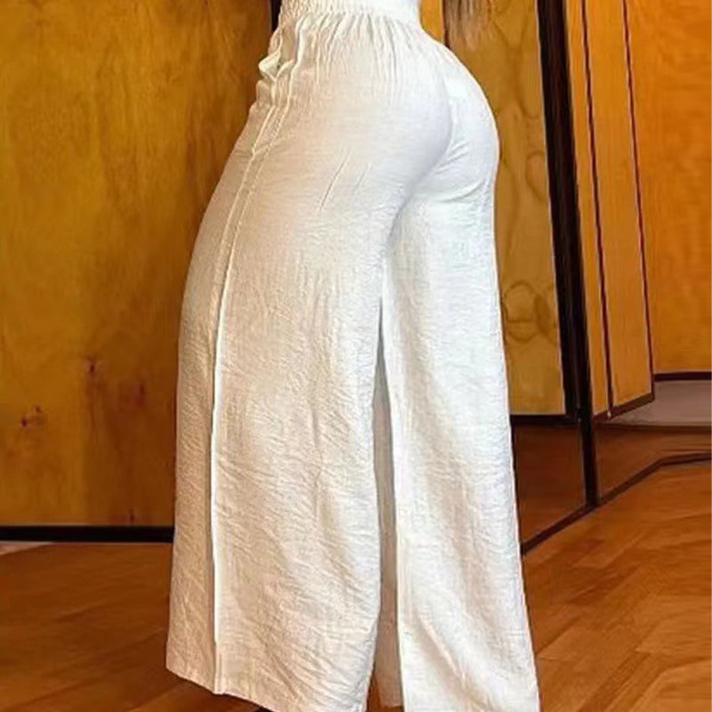 Florence | High Waist Wide Leg Trousers