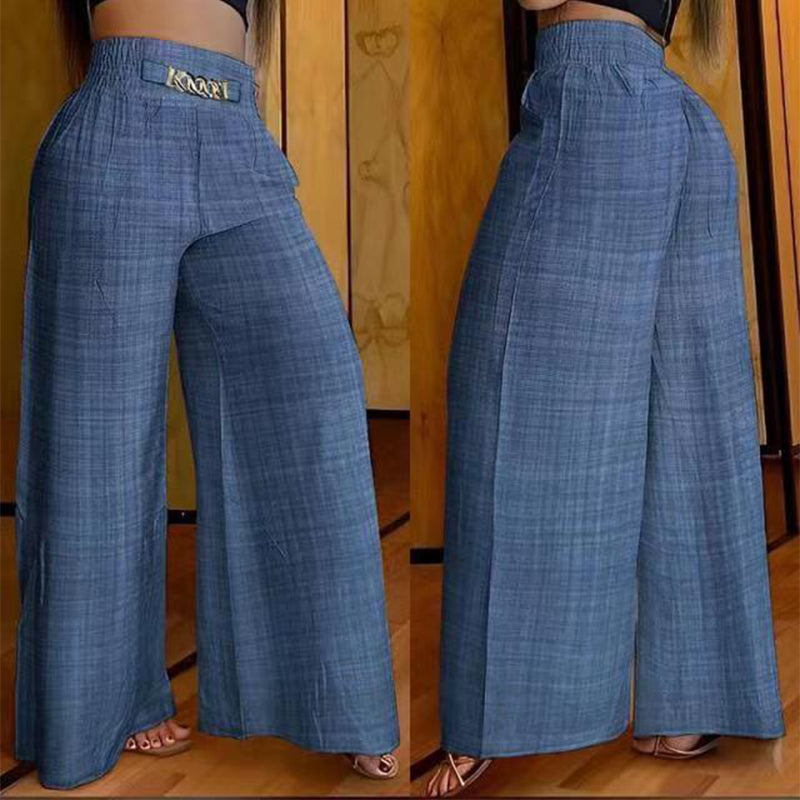 Florence | High Waist Wide Leg Trousers