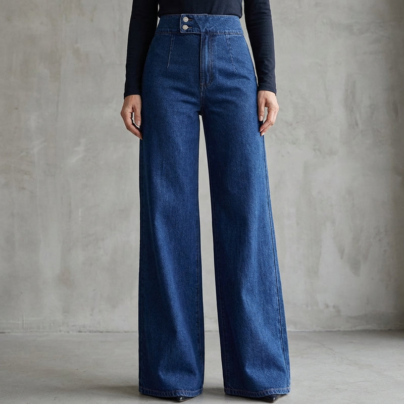 Amelia | High Rise Wide Leg Jeans