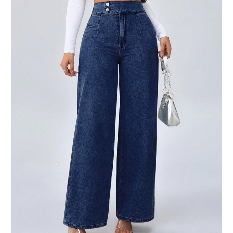 Amelia | High Rise Wide Leg Jeans