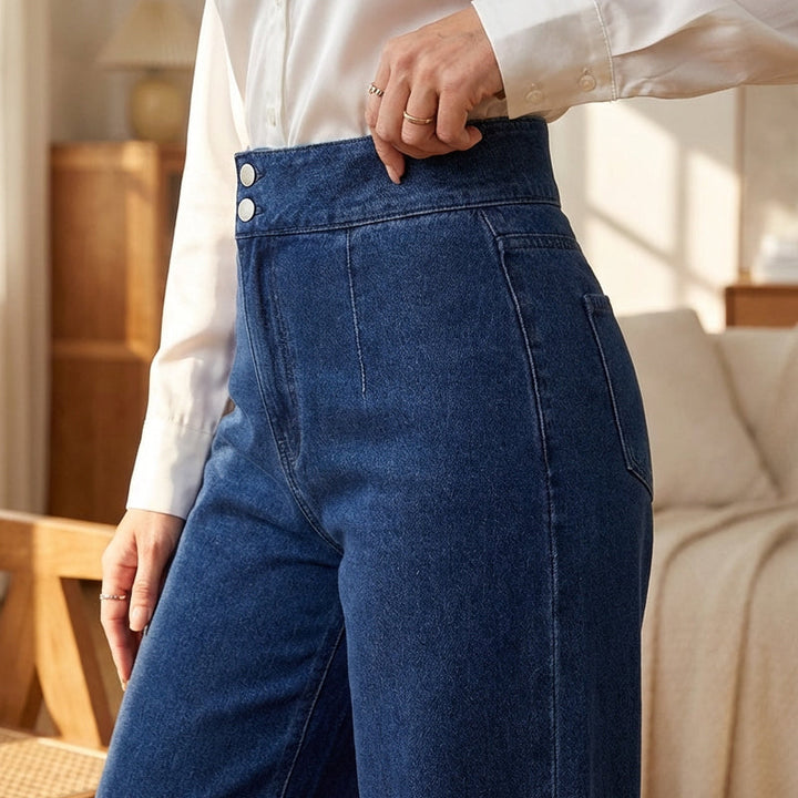Amelia | High Rise Wide Leg Jeans