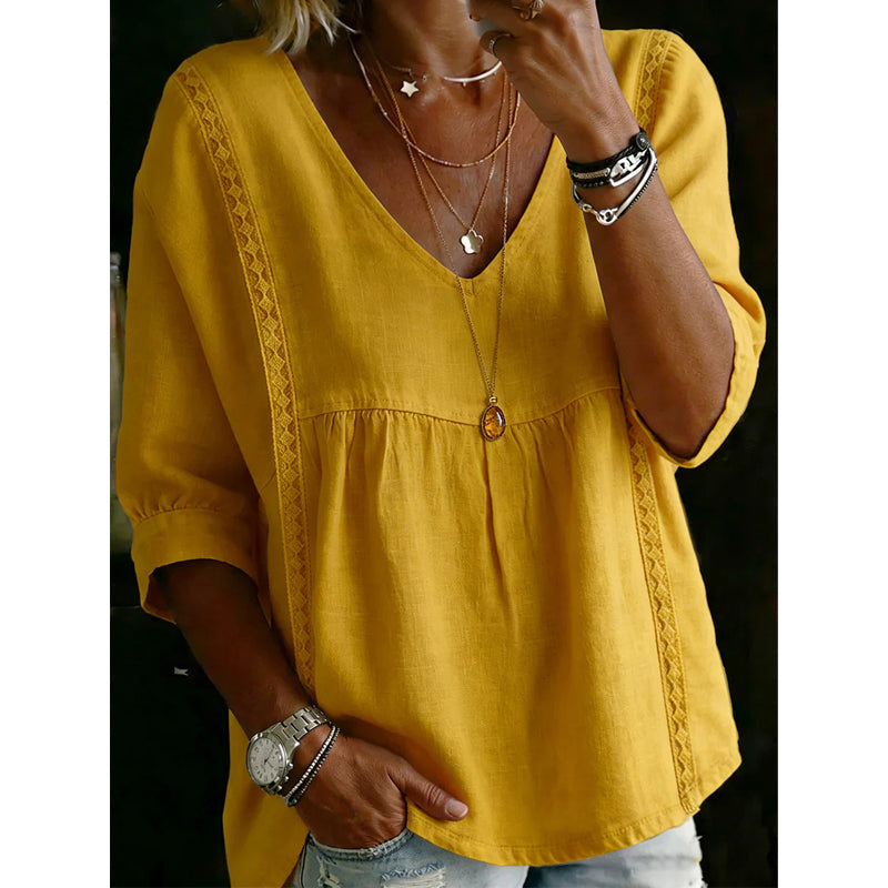 Élodie | Effortless Everyday V-Neck Top
