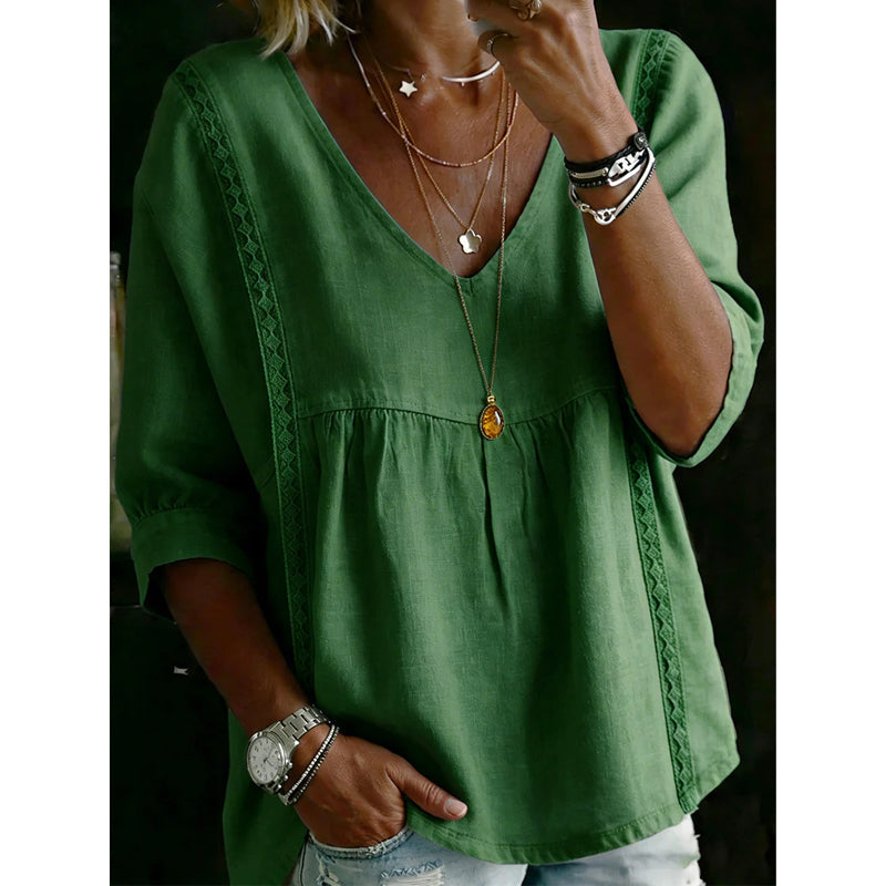 Élodie | Effortless Everyday V-Neck Top