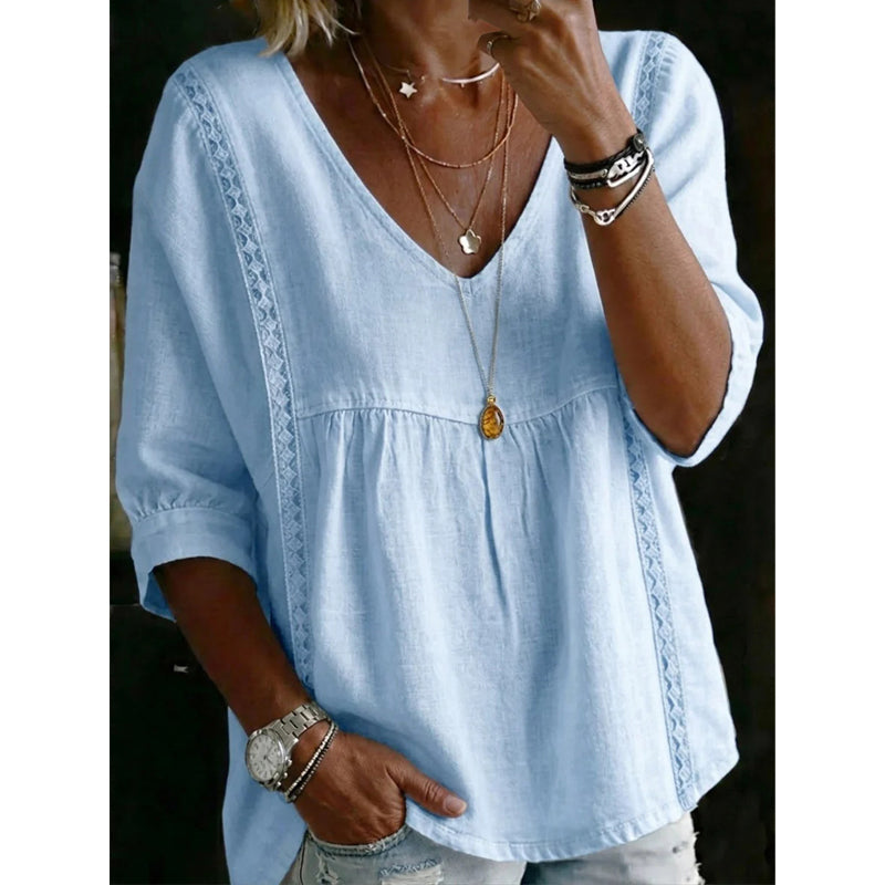 Élodie | Effortless Everyday V-Neck Top
