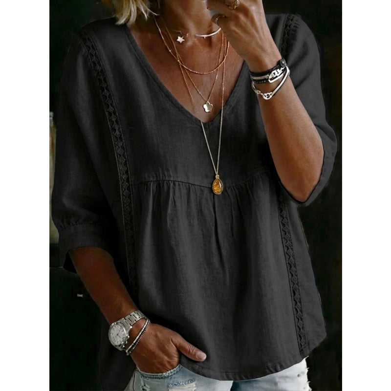Élodie | Effortless Everyday V-Neck Top