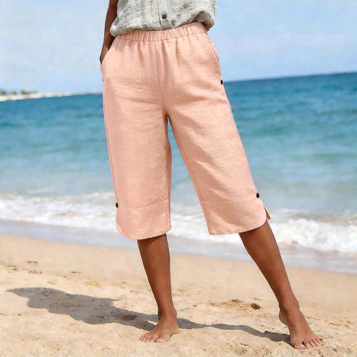 ⏰ -50% – Pour une durée limitée ! Pantalon capri décontracté d'été respirant pour femme